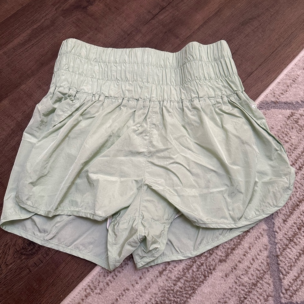 Free People Movement The Way Home High Rise Shorts Mint Green M